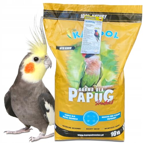 ARPON Papageienfutter | Mischung für Mittelgroße Papageien | Saatenmischung | Vogelfutter | Körnermischung 10kg | Reich Vitaminquell ARPON Papageienfutter | Mischung für Mittelgroße Papageien | Saatenmischung | Vogelfutter | Körnermischung 10kg | Reich Vitaminquell von ARPON