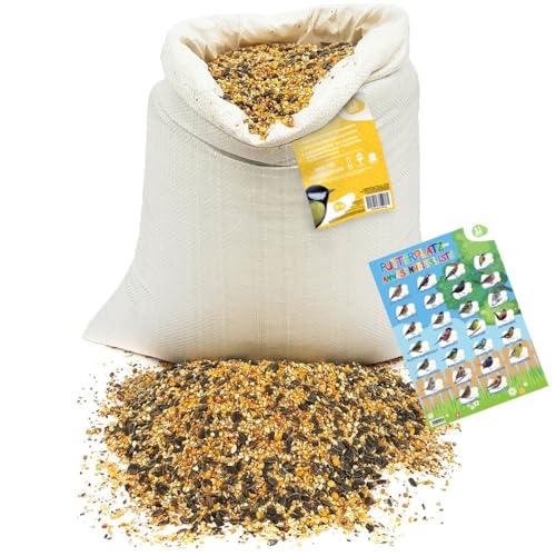 ARPON Premium Wildvogelfutter | Vogelfutter für Wildvögel, ganzjährig | Hochwertige Mischung aus verschiedenen Samen für Wildvögel 20kg| Energieriches Winterfutter für Vögel mit erstklassigem Inhalt ARPON Premium Wildvogelfutter | Vogelfutter für Wildvögel, ganzjährig | Hochwertige Mischung aus verschiedenen Samen für Wildvögel 20kg| Energieriches Winterfutter für Vögel mit erstklassigem Inhalt von ARPON