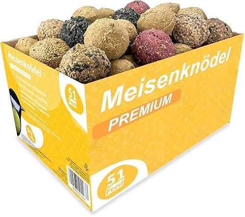 Meisenknödel ohne Netz |Mix Vogelknödel für Wildvögel| Wildvogelfutter 200St.| Premium Ganzjahresfutter| Körnerkugel für alle Vogelarten| Fettfutterrg von ARPON