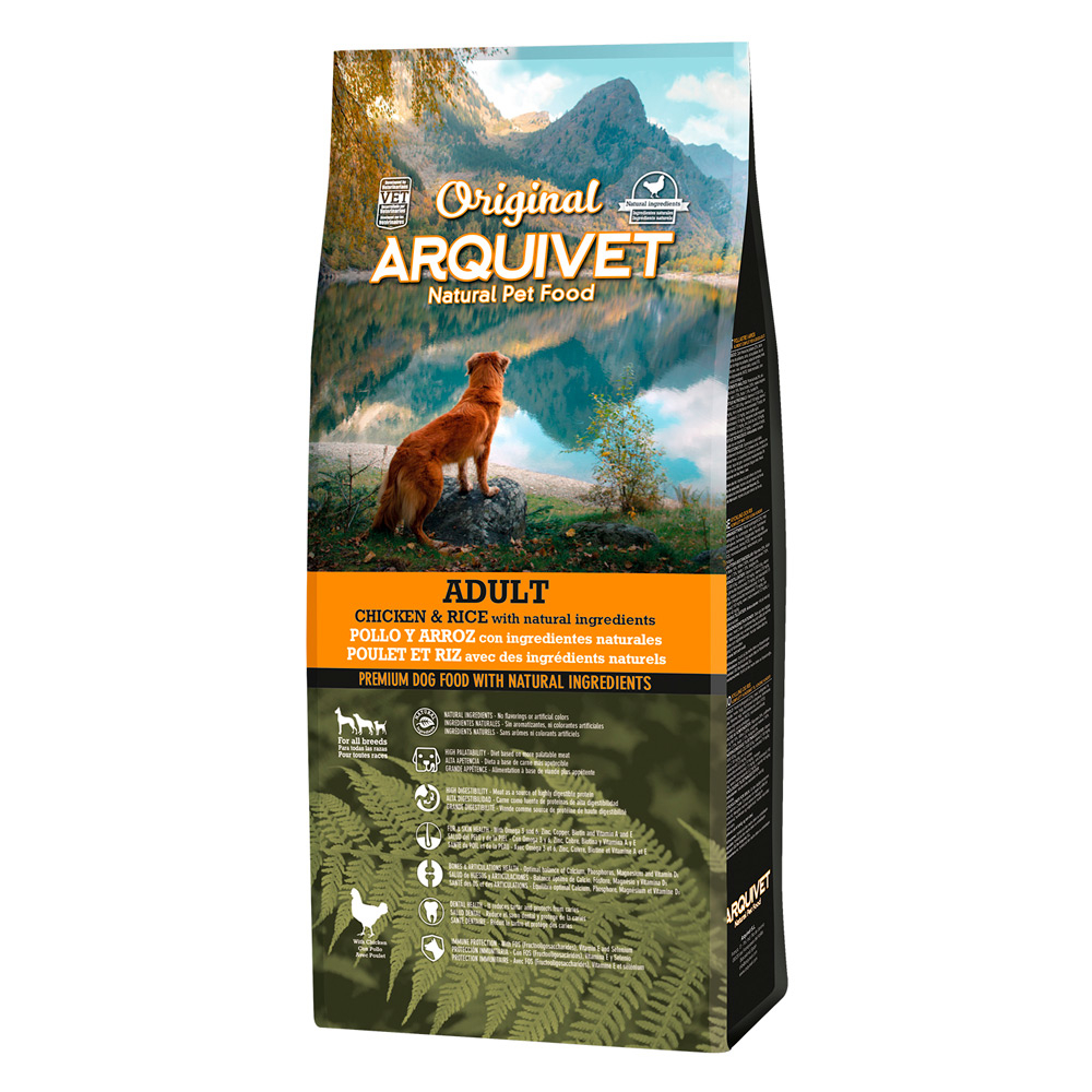 12 kg Arquivet Original zum Sonderpreis! - Adult Huhn & Reis von ARQUIVET