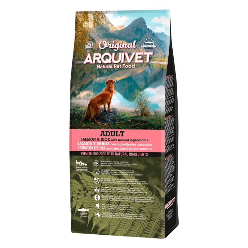 12 kg Arquivet Original zum Sonderpreis! - Adult Lachs & Reis von ARQUIVET