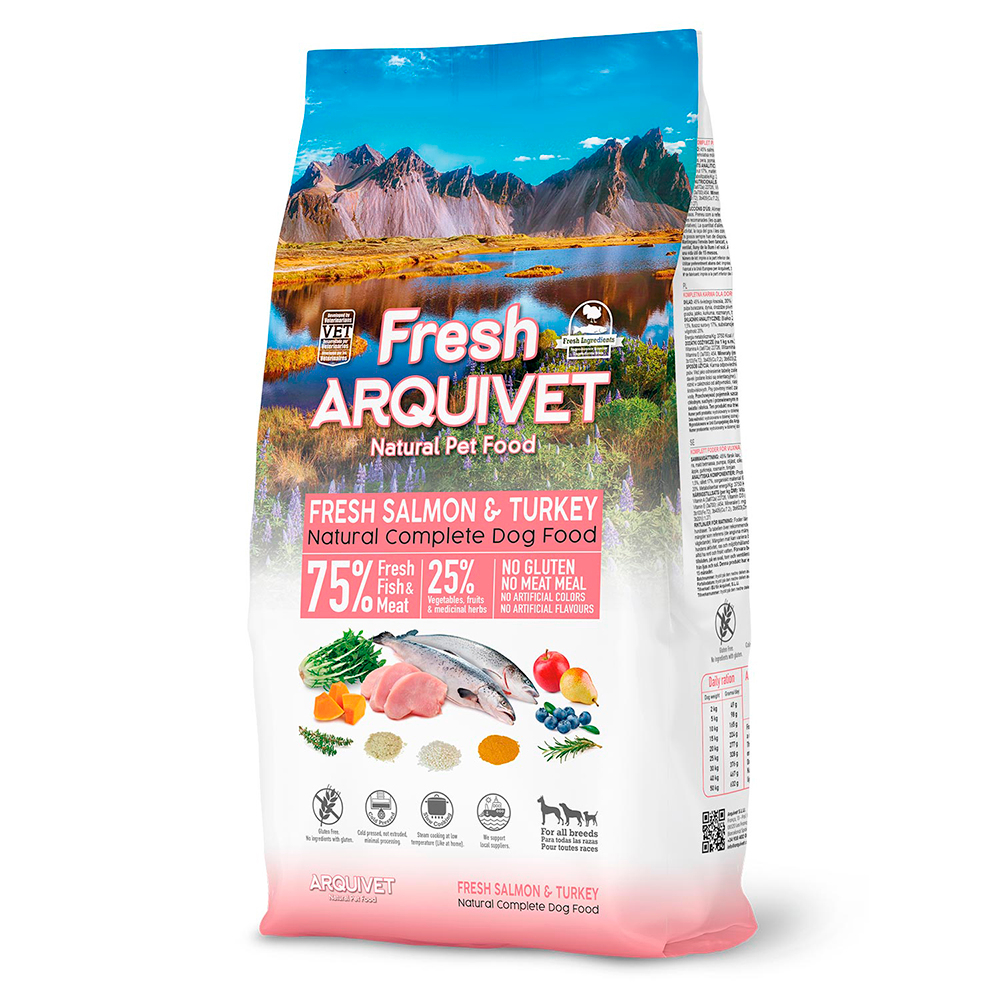 2 x Arquivet Fresh zum Sonderpreis! - 2 x 10 kg Lachs & Truthahn von ARQUIVET