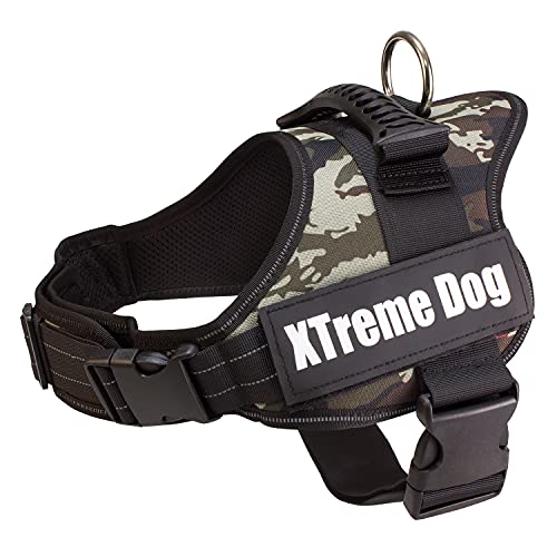 Arquivet Hundegeschirr Xtreme Dog Camouflage Größe: XS/44-57 cm, ergonomisches, verstellbares Hals- und Extra Robustes Hundegeschirr für Hunde - zum Training und Fahren Ihres Haustieres von Arquivet