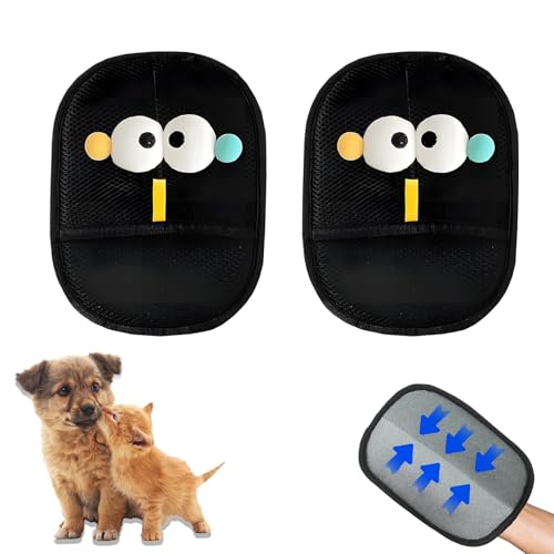 ARROMI Tierhaarentfernungshandschuhe, Tierhaar-Handschuhe, statische Entfernungshandschuhe, Tierhaare, wiederverwendbare Fellpflege-Handschuhe für Katzen und Hunde, effizientes Enthaarungswerkzeug für von ARROMI