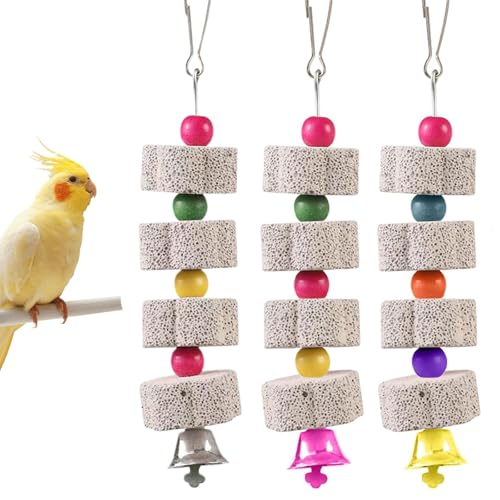 ARTGUTS 3 Stück Große Vogel Kauspielzeug, Vogel Schleifstein mit Glocken,Vogel Kauspielzeug,Hängende Vogelkäfig Zubehör,Geeignet für Wellensittiche, Nymphensittiche, Hamster ARTGUTS 3 Stück Große Vogel Kauspielzeug, Vogel Schleifstein mit Glocken,Vogel Kauspielzeug,Hängende Vogelkäfig Zubehör,Geeignet für Wellensittiche, Nymphensittiche, Hamster von ARTGUTS