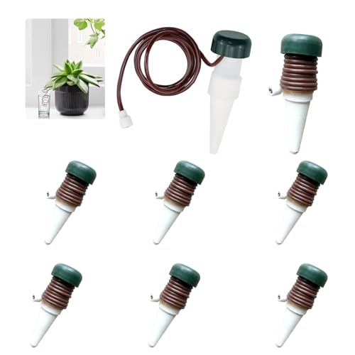 ARTGUTS 8 Pcs Wasserspender Zimmerpflanzen, Pflanzenbewässerer, Bewässerungsanlage Zimmerpflanzen, Automatischer Pflanzenbewässerer mit Schlauch, für Balkon und Innenräume ARTGUTS 8 Pcs Wasserspender Zimmerpflanzen, Pflanzenbewässerer, Bewässerungsanlage Zimmerpflanzen, Automatischer Pflanzenbewässerer mit Schlauch, für Balkon und Innenräume von ARTGUTS