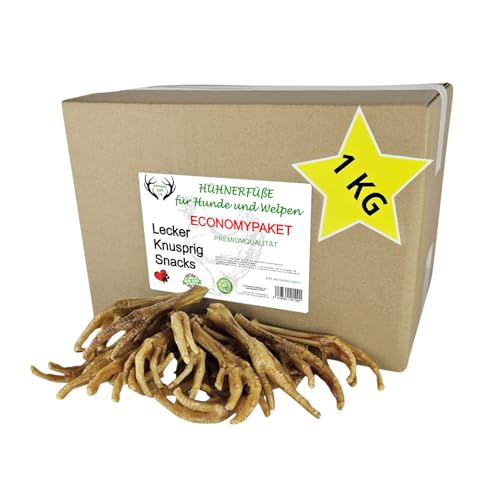 ARTISAN GIFT CO Dorrfleisch Hund Leckereien – 100% Trockenfleisch für Hunde und welpen, Geeignet für die Barf-Diät (1000 g, Hühnerbeine) ARTISAN GIFT CO Dorrfleisch Hund Leckereien – 100% Trockenfleisch für Hunde und welpen, Geeignet für die Barf-Diät (1000 g, Hühnerbeine) von ARTISAN GIFT CO