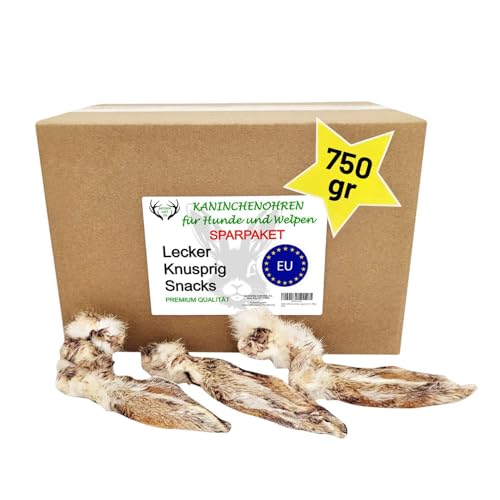 ARTISAN GIFT CO Dorrfleisch Hund Leckereien – 100% Trockenfleisch für Hunde und welpen, Geeignet für die Barf-Diät, Kaninchenohren für Hunde – Sparpack 750 g ARTISAN GIFT CO Dorrfleisch Hund Leckereien – 100% Trockenfleisch für Hunde und welpen, Geeignet für die Barf-Diät, Kaninchenohren für Hunde – Sparpack 750 g von ARTISAN GIFT CO