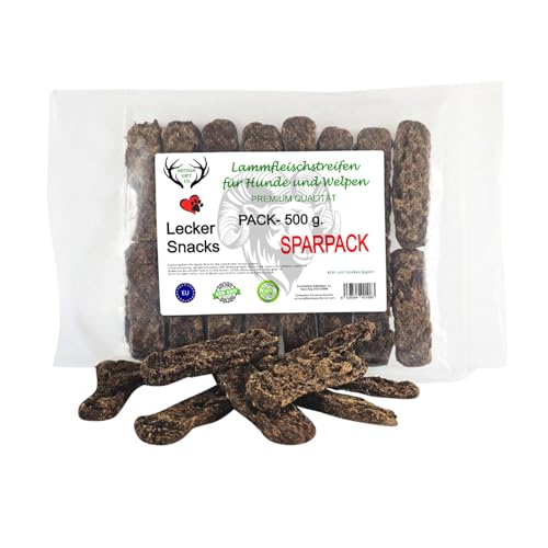 ARTISAN GIFT CO Natürliche Trainingsleckerlis für Hunde - 100% leckerlies getrocknetes Fleisch, geeignet für die Barf-Diät (500 g, Lammfleisch) von ARTISAN GIFT CO