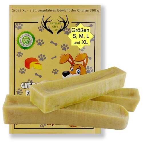 ARTISAN GIFT CO Kaustab aus Harkäse für Hunde und Welpen/Himalaya (Yak) Knochen / 100% natürlicher - Gewicht der Charge 375g. (3 stück (1er Pack), XL) ARTISAN GIFT CO Kaustab aus Harkäse für Hunde und Welpen/Himalaya (Yak) Knochen / 100% natürlicher - Gewicht der Charge 375g. (3 stück (1er Pack), XL) von ARTISAN GIFT CO