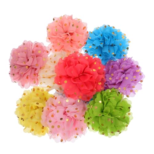 ARTSEWPLY 10 Stück Haustier Deko Halsband Blume Für Hundehalsband Hündin Pflege Blumenhalsbänder Zubehör Haustier Blumenhalsband Stoffdekoration Welpen von ARTSEWPLY