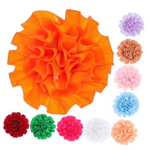 ARTSEWPLY 10 Stück Teiliges Hundehalsband Blumen aus Bunte Atmungsaktive Halsbandblumen für Welpen und Katzen Langlebig Bequem Geeignet für Alltag Party Hochzeit Fotoshooting von ARTSEWPLY