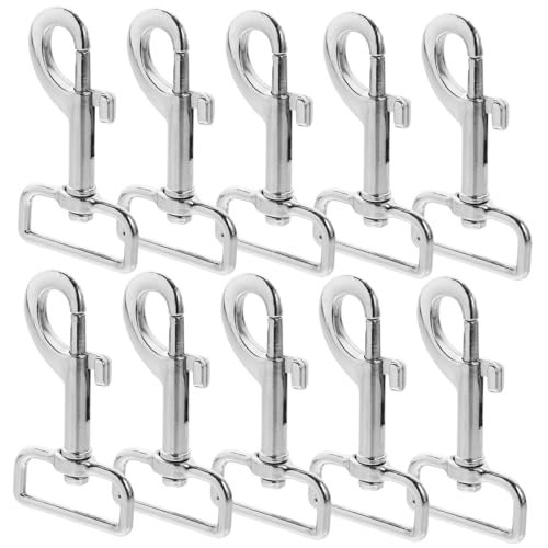 ARTSEWPLY 10 Stück Teiliges Hundeleinen Karabiner aus Verschleißfestem Material Drehbare Schnapphaken Robust und Vielseitig Kompatibel für Canvas und Langlebige Ersatzclips von ARTSEWPLY
