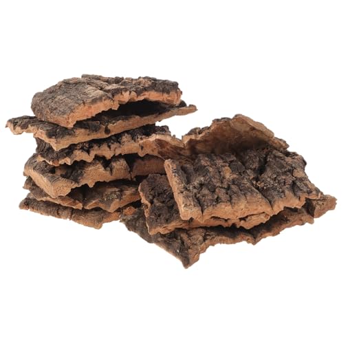 ARTSEWPLY 10 Stück Teiliges Natürliche Baumrinde Terrarium Dekoration Robustes Klettermaterial für Reptilien Wie Bartagame Gecko und Eidechsen Oberfläche und von ARTSEWPLY