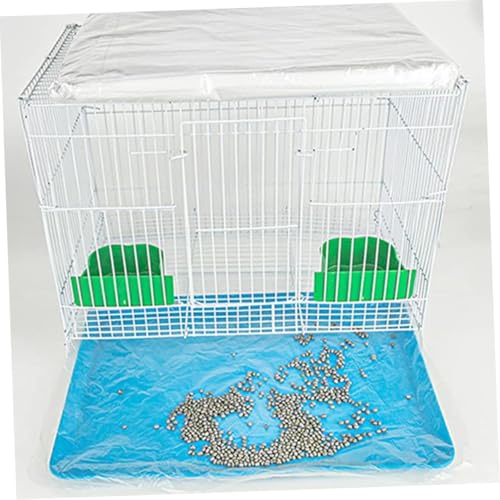 ARTSEWPLY 100 Stück Einweg Kaninchenkäfig Innenfolie Transparente PE Liner für Kleintiere Wie Kaninchen Meerschweinchen Hamster Hygienisch und Praktisch zur Käfigreinigung von ARTSEWPLY