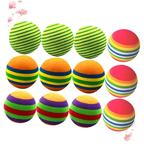 ARTSEWPLY 12 Stück Golfspielzeug Katzenspielzeug Bunte Bälle Trainingsball Eva Kugel lustiger Ball Haustier spielt Bälle ARTSEWPLY 12 Stück Golfspielzeug Katzenspielzeug Bunte Bälle Trainingsball Eva Kugel lustiger Ball Haustier spielt Bälle von ARTSEWPLY
