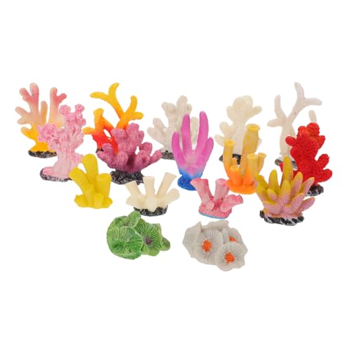 ARTSEWPLY 16 Stück Mini Dekoration Aus Kunstharz Mit Motiv Simulation Von Korallenzweigen Korallenornamente Aquarium Mini Aquarium Zubehör Aus Kunstharz von ARTSEWPLY