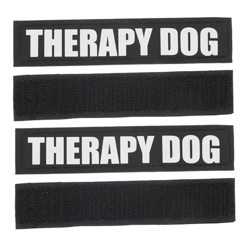 ARTSEWPLY 2 Paare Reflektierende Hundegeschirr Patches aus Robustem PU Material Abnehmbare Klett Sticker für Hundeweste und Brustgeschirr Sichtbarkeit und bei Dunkelheit Strapazierfähig und von ARTSEWPLY
