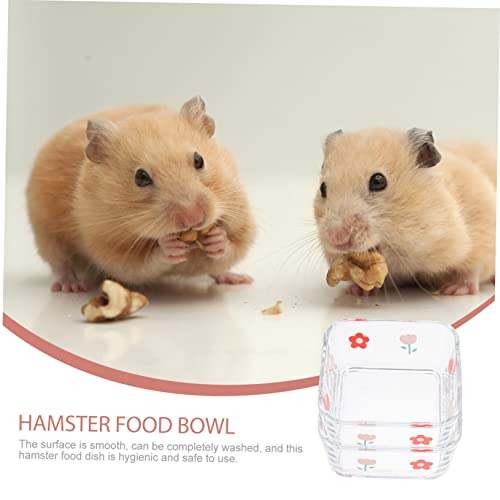 ARTSEWPLY 2 Stück Hamster Futternapf aus Kippsichere Kleine Napf für Meerschweinchen Rennmaus und Andere Kleintiere Leicht zu Reinigen Design für Nager und Igel von ARTSEWPLY