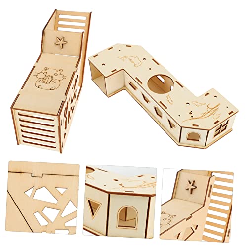 ARTSEWPLY 2 Stück Hamster Teiliges Holz Tunnel mit Versteckhaus Robust und Nagersicher Fördert Bewegung und Spiel für Kleine Haustiere Wie Hamster und Rennmäuse Natürlicher Kauspielzeug ARTSEWPLY 2 Stück Hamster Teiliges Holz Tunnel mit Versteckhaus Robust und Nagersicher Fördert Bewegung und Spiel für Kleine Haustiere Wie Hamster und Rennmäuse Natürlicher Kauspielzeug von ARTSEWPLY