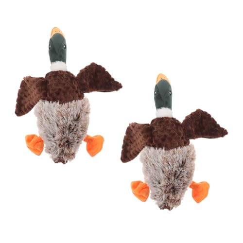 ARTSEWPLY 2 Stück 野鸭狗狗玩具 Kleines Welpen Kauspielzeug Welpen Beißspielzeug Hundespielzeug Gefülltes Hundespielzeug Hundejagd Dummy Vogel Robustes von ARTSEWPLY