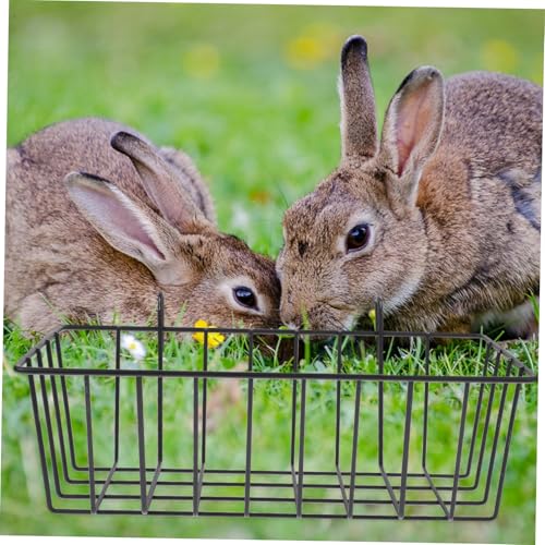 ARTSEWPLY 2 Stück Teiliges Kaninchen Heuraufe aus Verschleißfestem Material Hängender Futterspender für Käfige Leicht zu Reinigen Sicher für Kaninchen Meerschweinchen und Kleine Nager von ARTSEWPLY
