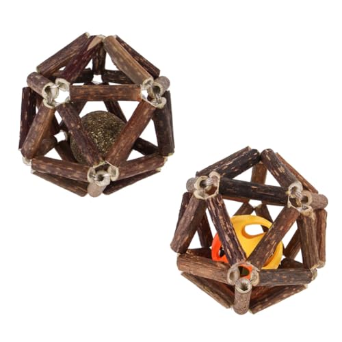 ARTSEWPLY 2 Stück Teiliges Katzenspielzeug mit Glocke und Katzenminze Natürlicher Kauspielball zur Zahnpflege Interaktives Sicheres Molar für Katzen und Welpen Langlebig und Beißfest ARTSEWPLY 2 Stück Teiliges Katzenspielzeug mit Glocke und Katzenminze Natürlicher Kauspielball zur Zahnpflege Interaktives Sicheres Molar für Katzen und Welpen Langlebig und Beißfest von ARTSEWPLY