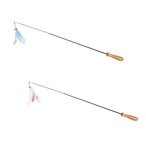 ARTSEWPLY 2 Stück Teiliges Katzenspielzeug mit Robustem Karbonfaserstab und Ausziehbarem Holzgriff Interaktiver Katzenangel mit Federn Verstellbar für Indoor Katzen Fördert Spiel und ARTSEWPLY 2 Stück Teiliges Katzenspielzeug mit Robustem Karbonfaserstab und Ausziehbarem Holzgriff Interaktiver Katzenangel mit Federn Verstellbar für Indoor Katzen Fördert Spiel und von ARTSEWPLY