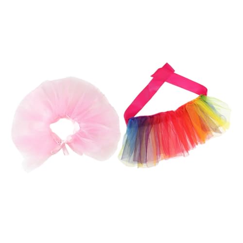 ARTSEWPLY 2 Stück Teiliges Pet Princess Tutu mit Schimmerndem Stoff Verstellbaren Bindebändern Halbem Rock Design für Kleine und Mittelgroße Hunde und Katzen als Kostüm für Hundepartys ARTSEWPLY 2 Stück Teiliges Pet Princess Tutu mit Schimmerndem Stoff Verstellbaren Bindebändern Halbem Rock Design für Kleine und Mittelgroße Hunde und Katzen als Kostüm für Hundepartys von ARTSEWPLY