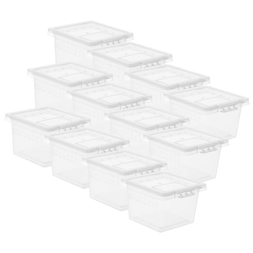 ARTSEWPLY 20 Stück Teiliges Kleine Reptilienbox aus Robustem PP Transparentes Futter und Aufzuchtbehälter für Schlangen Vogelspinnen Geckos und Kleine Haustiere Wetterbeständig und von ARTSEWPLY
