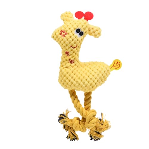 ARTSEWPLY 3 Stück Teiliges Hundespielzeug aus Plüsch Robustes Kauspielzeug mit Quietschfunktion Widerstandsfähiges Beißspielzeug für Welpen und Kleine bis Mittlere Hunde Farbenfrohe Deer von ARTSEWPLY