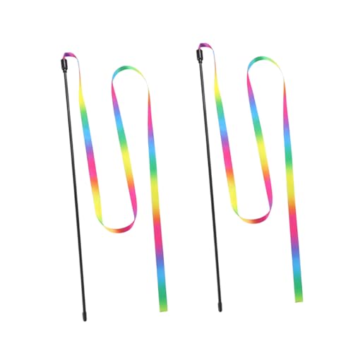 ARTSEWPLY 3 Stück Teiliges Katzenspielzeug Interaktive Katzenstäbchen mit Bunten Regenbogenbändern Fördert Bewegung und Spielspaß Geeignet für Katzen zur Stressreduzierung und Gemeinsamen ARTSEWPLY 3 Stück Teiliges Katzenspielzeug Interaktive Katzenstäbchen mit Bunten Regenbogenbändern Fördert Bewegung und Spielspaß Geeignet für Katzen zur Stressreduzierung und Gemeinsamen von ARTSEWPLY