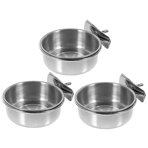 ARTSEWPLY 3 Stück Teiliges Vogelfutterschale Rostfrei Robust Waschbar mit Haken zum Aufhängen im Käfig Geeignet als Parrot Food Dispenser und Bird Water Holder für Papageien und Sittiche ARTSEWPLY 3 Stück Teiliges Vogelfutterschale Rostfrei Robust Waschbar mit Haken zum Aufhängen im Käfig Geeignet als Parrot Food Dispenser und Bird Water Holder für Papageien und Sittiche von ARTSEWPLY