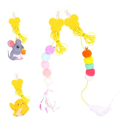 ARTSEWPLY 4 Stück Kitten Teasing Teiliges Hängend Interaktives Katzenspielzeug Selbstbespaßung Langeweilevertreiber Robust und Langlebig für Katzen Fitness und Spaß Zuhause ARTSEWPLY 4 Stück Kitten Teasing Teiliges Hängend Interaktives Katzenspielzeug Selbstbespaßung Langeweilevertreiber Robust und Langlebig für Katzen Fitness und Spaß Zuhause von ARTSEWPLY