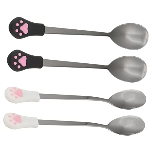 ARTSEWPLY 4 Stück Teiliges Haustier Futterlöffel mit Griff Kratzfeste Katzen und Hundelöffel für Nassfutter Langlebig Rostfrei Spülmaschinenfest Praktische Tiernahrungslöffel ARTSEWPLY 4 Stück Teiliges Haustier Futterlöffel mit Griff Kratzfeste Katzen und Hundelöffel für Nassfutter Langlebig Rostfrei Spülmaschinenfest Praktische Tiernahrungslöffel von ARTSEWPLY