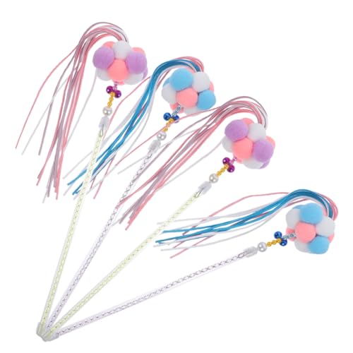 ARTSEWPLY 4 Stück Teiliges Interaktives Katzenspielzeug Kratzfester Katzenstab mit Glöckchen Farbenfrohe Katzenspielangel für Kitten Spielerischer Stressabbau und Natürliche Instinkte ARTSEWPLY 4 Stück Teiliges Interaktives Katzenspielzeug Kratzfester Katzenstab mit Glöckchen Farbenfrohe Katzenspielangel für Kitten Spielerischer Stressabbau und Natürliche Instinkte von ARTSEWPLY