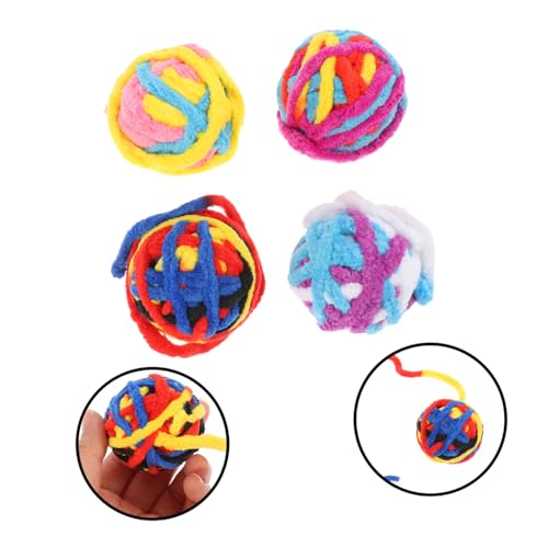 ARTSEWPLY 4 Stück Teiliges Katzenspielzeug mit Handgefertigte Interaktive Spielbälle für Katzen Indoor Bewegung und Bindung Geeignet für Kätzchen und Katzen ARTSEWPLY 4 Stück Teiliges Katzenspielzeug mit Handgefertigte Interaktive Spielbälle für Katzen Indoor Bewegung und Bindung Geeignet für Kätzchen und Katzen von ARTSEWPLY