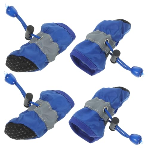 ARTSEWPLY 4 wasserdichte Hundeschuhe Blau S Teiliges mit Rutschfester Sohle für Kleine und Mittlere Hunde Pfotenschützend Allwetterfest und Einfach Anzuziehen ARTSEWPLY 4 wasserdichte Hundeschuhe Blau S Teiliges mit Rutschfester Sohle für Kleine und Mittlere Hunde Pfotenschützend Allwetterfest und Einfach Anzuziehen von ARTSEWPLY