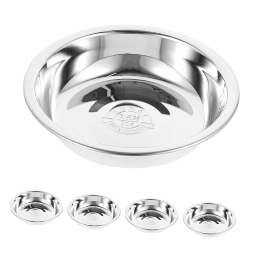ARTSEWPLY 5 Stück Teiliges Rundes Futternapf aus Lebensmittelechtem Erhöhte Katzennäpfe mit Glatter Oberfläche Robust Spülmaschinenfest für Katzen und Kleine Hunde im Innenbereich von ARTSEWPLY