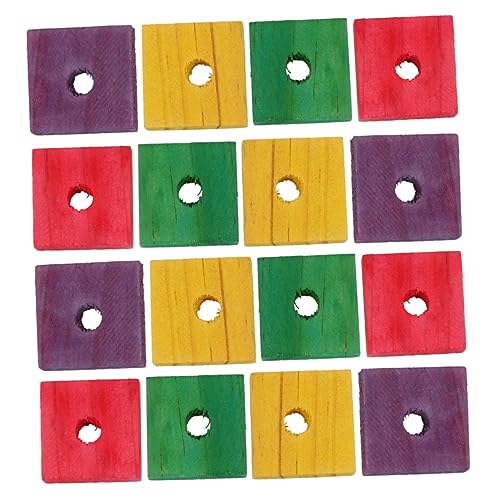ARTSEWPLY 50 Stück Teiliges Papagei Kauspielzeug aus Holz Buntes DIY Vogelspielzeug Fördert Spielerisches Lernen und Bewegung Geeignet für Wellensittiche Nymphensittiche und Kleine von ARTSEWPLY