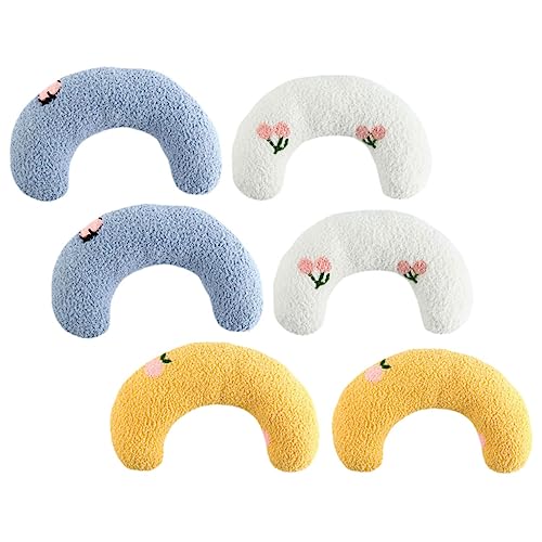 ARTSEWPLY 6 Stück Teiliges Katzenkissen Nackenkissen für Haustiere Flauschiges Schlafkissen aus Waschbar und Langlebig Beruhigendes Katzen Nackenkissen in Weiß Blau und Gelb ARTSEWPLY 6 Stück Teiliges Katzenkissen Nackenkissen für Haustiere Flauschiges Schlafkissen aus Waschbar und Langlebig Beruhigendes Katzen Nackenkissen in Weiß Blau und Gelb von ARTSEWPLY
