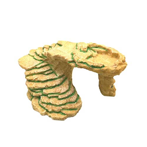 ARTSEWPLY Aquarium Ornament Schildkrötenversteck aus Umweltfreundlichem Harz und Langlebig Basking Plattform mit Rampe für Schildkröten und Reptilien Geeignet für Fischbecken Dekoration von ARTSEWPLY