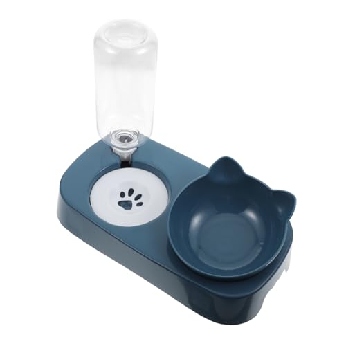 ARTSEWPLY Automatischer Auslaufsicherer Futter Wassernapf für Katzen und Hunde Bpa freies Leicht zu Reinigendes Kunststoffmaterial mit Klarem Wasserbehälter für Haustierbedarf Zuhause und von ARTSEWPLY