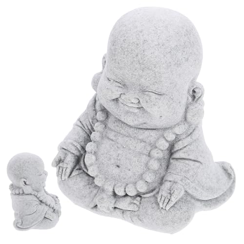 ARTSEWPLY Buddha Figur Aquarium Deko Kreative Kleine Buddha Statue Langlebig und Sicher für Gartendeko und Fischbecken Tischdekoration von ARTSEWPLY