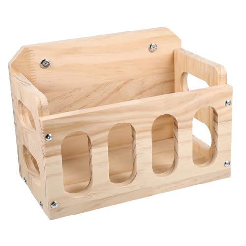 ARTSEWPLY Bunny Feeder aus Stabilem Holz mit Fixator Kaninchen Futterspender für Meerschweinchen und Hamster Langlebiger Kleintier Futterbehälter für Käfige Einfache Installation und von ARTSEWPLY