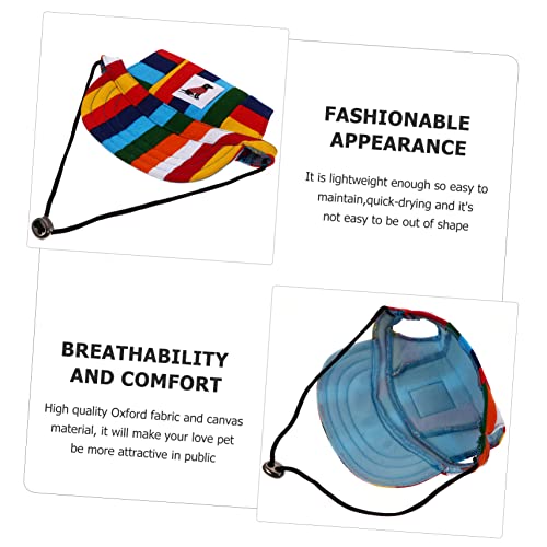 ARTSEWPLY Casual Gestreifte Baseball Hundemütze mit Atmungsaktiven Ohrenlöchern und Verstellbarem Riemen Leichter Oxford Sonnenhut für Haustiere Outdoor Sport Modisch und Schnell Trocknend ARTSEWPLY Casual Gestreifte Baseball Hundemütze mit Atmungsaktiven Ohrenlöchern und Verstellbarem Riemen Leichter Oxford Sonnenhut für Haustiere Outdoor Sport Modisch und Schnell Trocknend von ARTSEWPLY