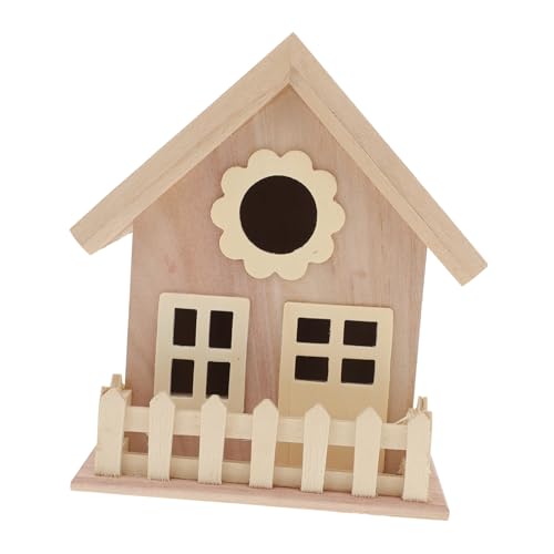 ARTSEWPLY DIY Vogelhaus aus Holz mit Doppelten Fenstern und Breitem Eingang Atmungsaktiver Nistkasten für Kleine Vögel Wie Kanarien Papageien und Naturbelassener Nistplatz zum Bemalen und ARTSEWPLY DIY Vogelhaus aus Holz mit Doppelten Fenstern und Breitem Eingang Atmungsaktiver Nistkasten für Kleine Vögel Wie Kanarien Papageien und Naturbelassener Nistplatz zum Bemalen und von ARTSEWPLY