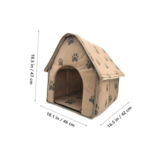 ARTSEWPLY Faltbares Haustierzelt mit Kissen Tragbares Atmungsaktives und Warmes Hundezelt für Outdoor Weiches Pflegeleichtes Material Sicher und Langlebig als Faltbares Hundebett und von ARTSEWPLY
