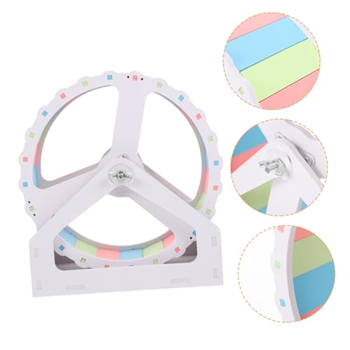 ARTSEWPLY Großes Hamsterrad mit Stabilem Ständer Leises Laufrad für Hamster Rennmäuse Chinchillas und Kleine Nagetiere Interaktives für Gesunde Bewegung und Aktiven Käfigspaß von ARTSEWPLY