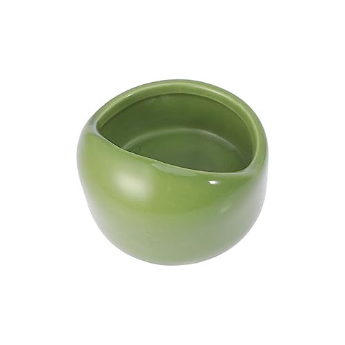 ARTSEWPLY Hamster Futternapf Keramiknapf Grün Kleine Nagerschale Kauen Resistenter Futterschüssel Für Hamster Rennmaus Meerschweinchen Und Andere Kleintiere von ARTSEWPLY